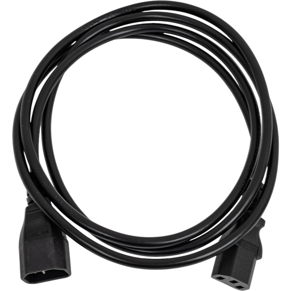 Изображение товара Шнур питания для БРП NTSS IEC 60320 C13 - IEC 60320 C14 1. 8 м черный
