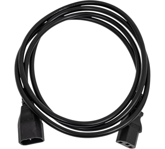 Изображение товара Шнур питания для БРП NTSS IEC 60320 C13 – IEC 60320 C14, 3х1.0, 1.8 м, ГОСТ NTSS-PC13144