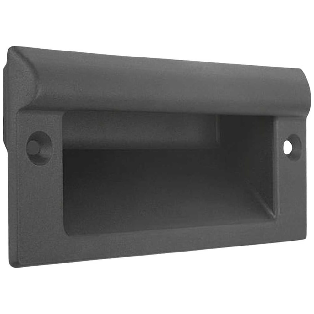 Изображение товара Ручка врезная Алтервия черная A00067.1121 для мебели и дверей