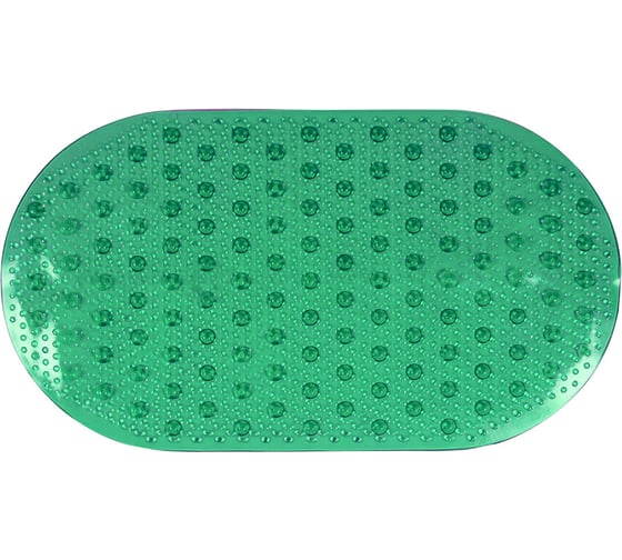 Изображение товара Коврик для ванной Melodia della vita Ellipse зелёный MK012/овальный/ПВХ 21481