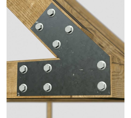 Изображение товара Пластина крепежная АрсеналЪ для бруса 100x100 3 мм. угол 45 град. 10 шт. ARSENAL PERGOLA мод. AR75PU39007-06