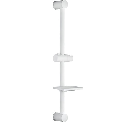 Изображение товара Стойка для душа Melodia della vita LUXE Ringo d25, L620 c мыльницей, белая MKP25001Cwt 22389