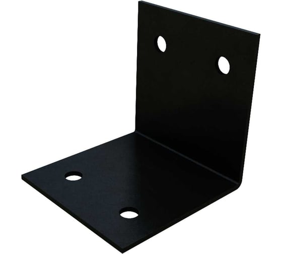 Изображение товара Пластина крепежная АрсеналЪ угловая для бруса 150x150 3мм, 1 шт, черная шагрень ARSENAL PERGOLA мод. AR75PE31957-06