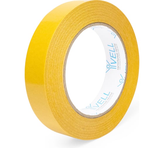 Изображение товара Двухсторонняя ПВХ лента Vell 24 мм х 20 м 1376531