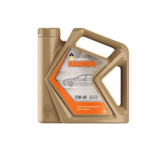 Изображение товара Моторное масло РОСНЕФТЬ Maximum 15W-40 SG-CD минер. кан. 4 л 40814442