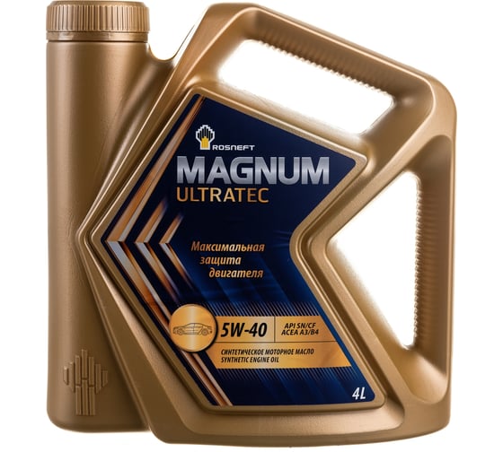 Изображение товара Моторное масло Роснефть Magnum Ultratec 5W-40 SN-CF 4 л 40815442