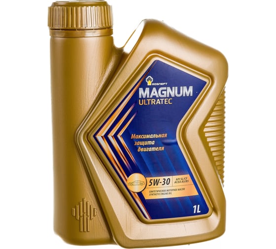 Изображение товара Моторное масло РОСНЕФТЬ Magnum Ultratec 5W-30 SL-CF синт. кан. 1 л 40815332