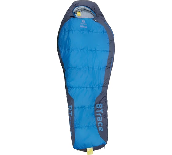 Изображение товара Спальный мешок Btrace Bless L size левый, серый/синий S0578