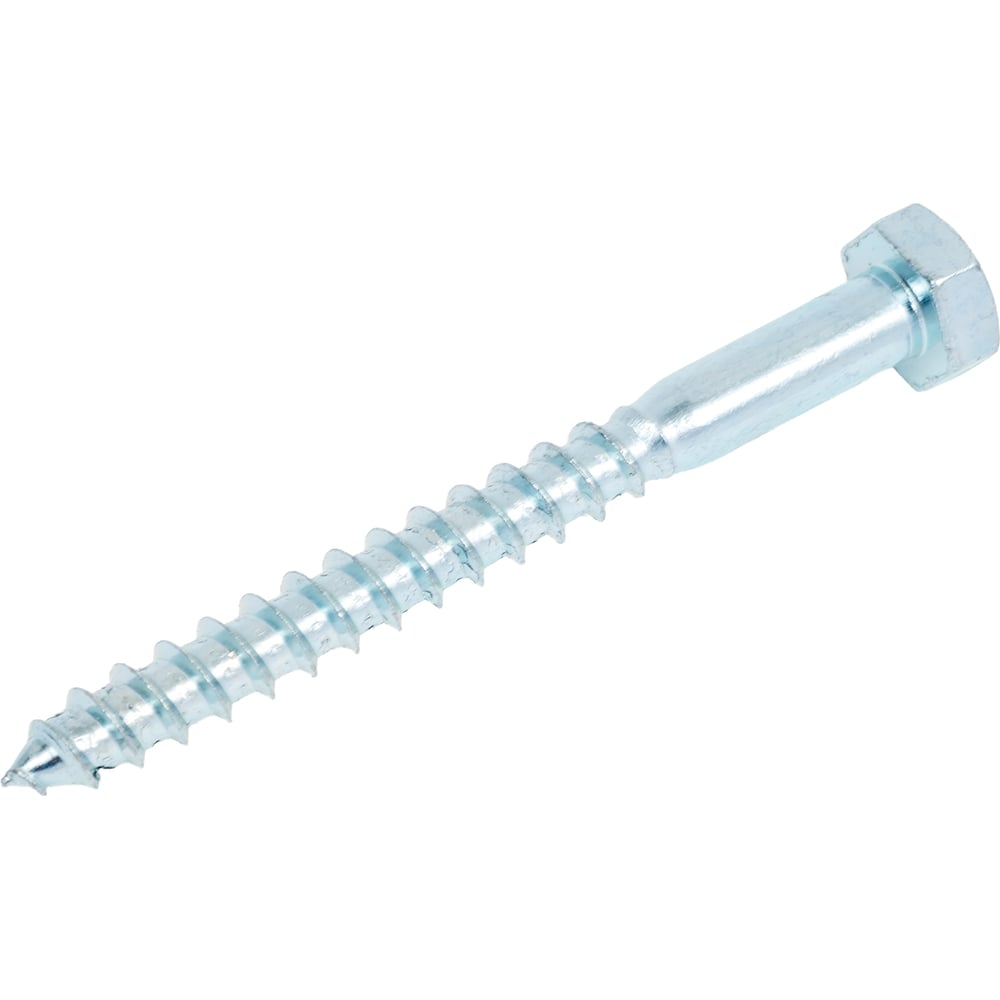 Изображение товара Шуруп глухарь 23 БОЛТА по дереву 10x100, 30 шт, оцинкованный, шестигранник