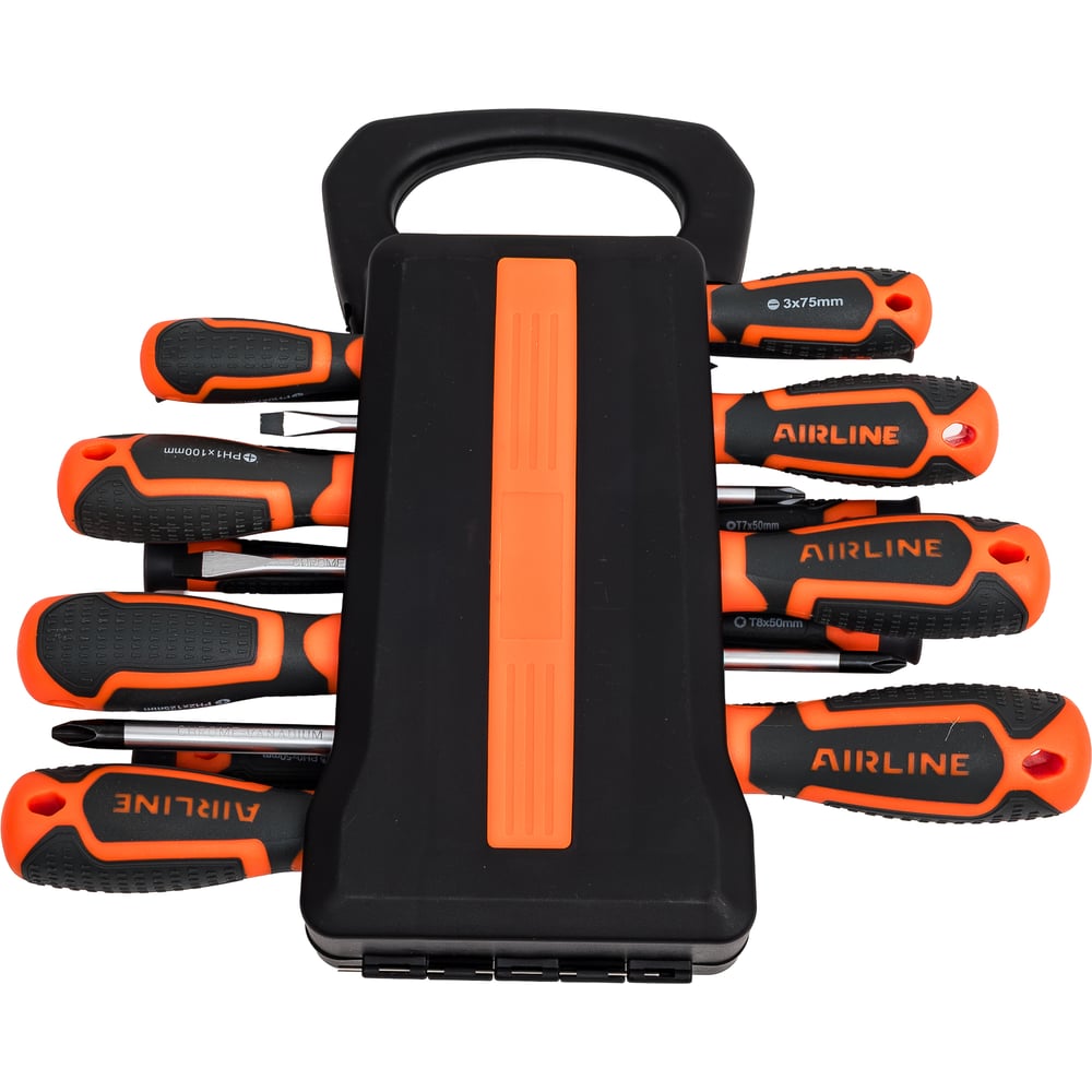Изображение товара Набор отверток бит и головок Airline 44 пр. холдер (SL, PH, PZ, HEX, TORX)