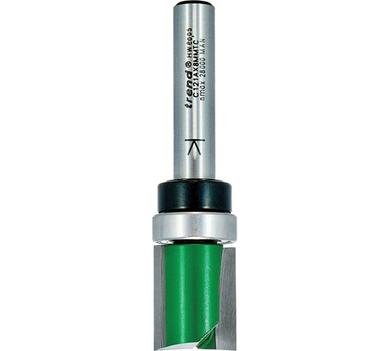 Изображение товара Фреза кромочная прямая (16х19х65 мм, 2 лезвия, хвостовик 8 мм) по дереву TREND C121AX8MMTC