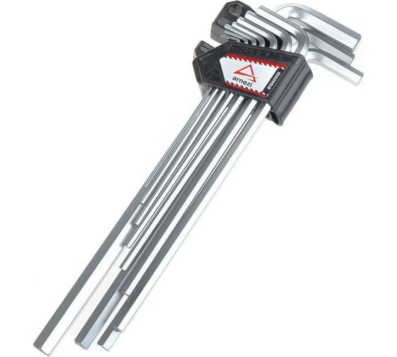 Изображение товара Набор длинных имбусовых ключей шестигранников HEX ARNEZI 10 предметов с магнитайзером R1060035