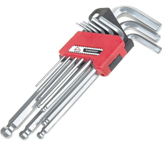 Изображение товара Набор имбусовых ключей шестигранников HEX с шаром ARNEZI 9 предметов R1060037