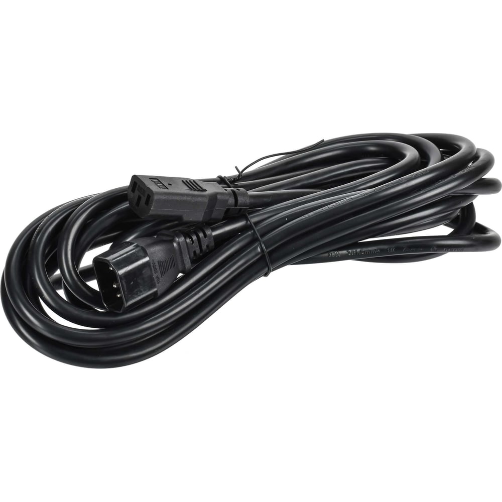 Изображение товара ITK PDU кабель C13-C14, 5м, 16A, 3500W, черный Изображение товара ITK PDU кабель C13-C14, 5м, 16A, 3500W, черный