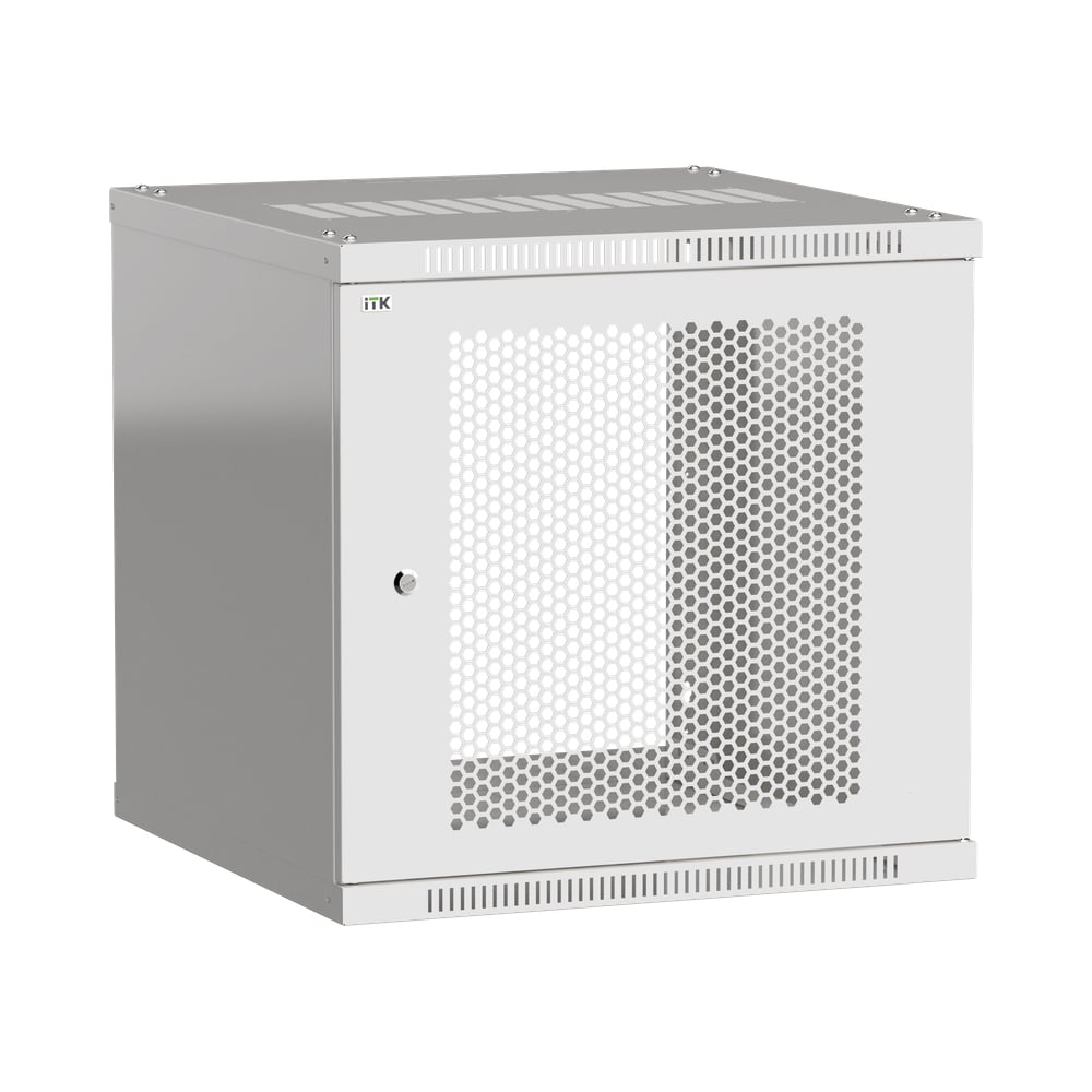 Изображение товара Шкаф ITK LINEA WE 15U, 600x650мм, дверь перфорированная, серый LWE3-15U67-PF