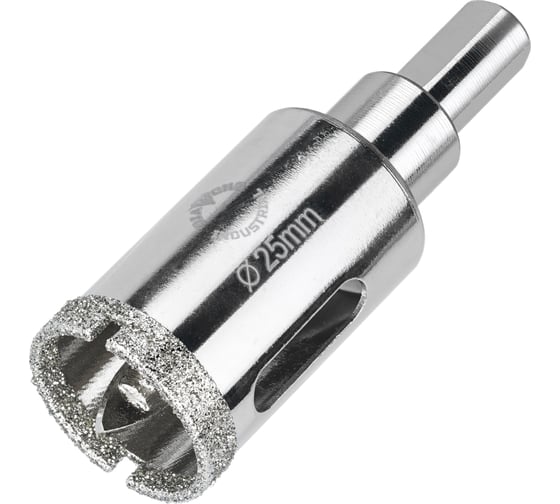 Изображение товара Коронка алмазная по керамограниту и керамике с центрирующим сверлом 25 мм Diamond Industrial DIDCSC025