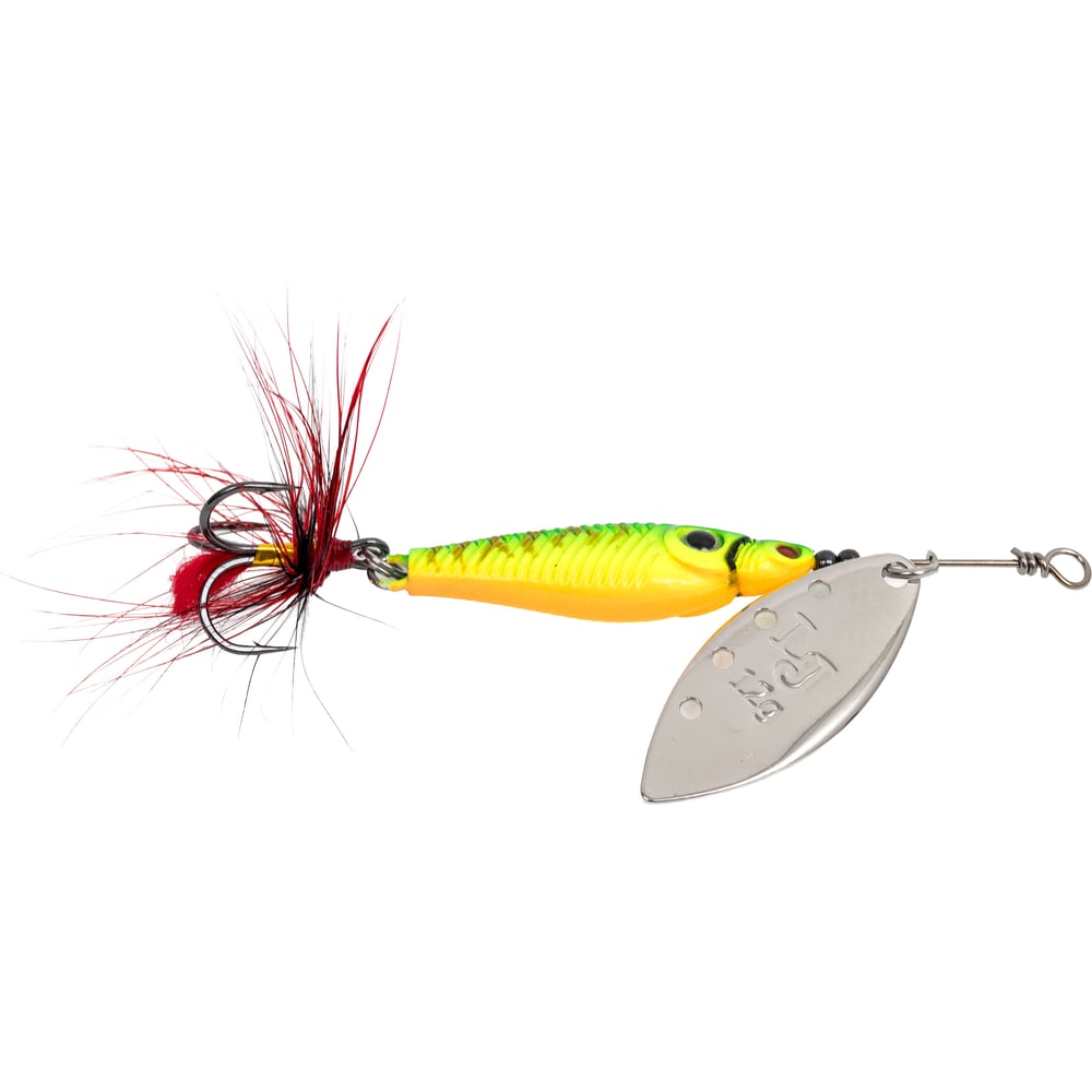 Вращающаяся блесна LUCKY JOHN TRIAN BLADE LONG, 12.0г, цвет 008, в блистере LJTBL12-008