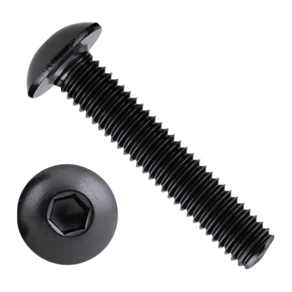 Изображение товара Винт черный под шестигранник 8x16 10 шт. сталь с покрытием Оксидированное