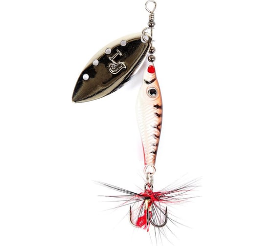 Изображение товара Вращающаяся блесна LUCKY JOHN TRIAN BLADE LONG, 12.0г, цвет 007, в блистере LJTBL12-007