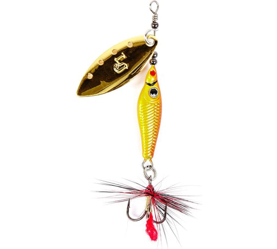 Изображение товара Вращающаяся блесна LUCKY JOHN TRIAN BLADE LONG, 12.0г, цвет 001, в блистере LJTBL12-001