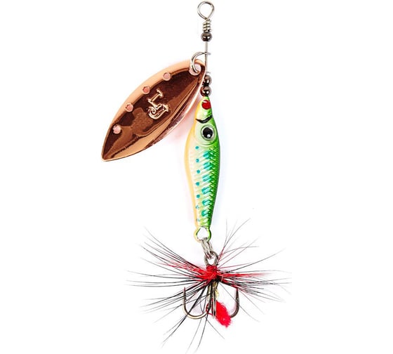 Изображение товара Вращающаяся блесна LUCKY JOHN TRIAN BLADE LONG, 09.0г, цвет 005, в блистере LJTBL9-005