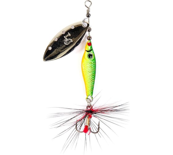 Изображение товара Вращающаяся блесна LUCKY JOHN TRIAN BLADE LONG, 09.0г, цвет 008, в блистере LJTBL9-008