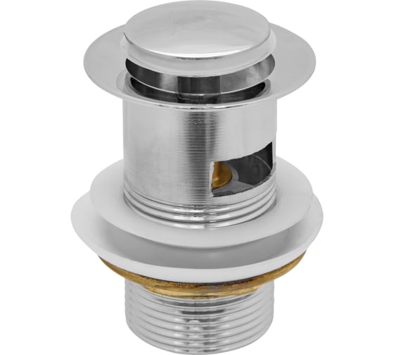 Изображение товара Выпуск донный клапан для умывальника MPF 1.1/4" клик-клак с переливом 37 мм ИС.110505