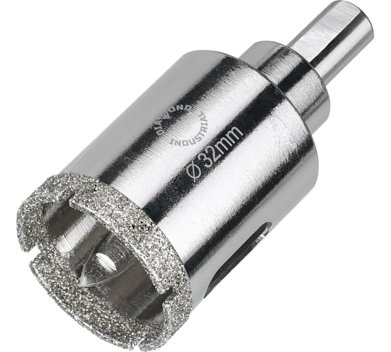 Изображение товара Коронка алмазная по керамограниту и керамике с центрирующим сверлом 32 мм Diamond Industrial DIDCSC032