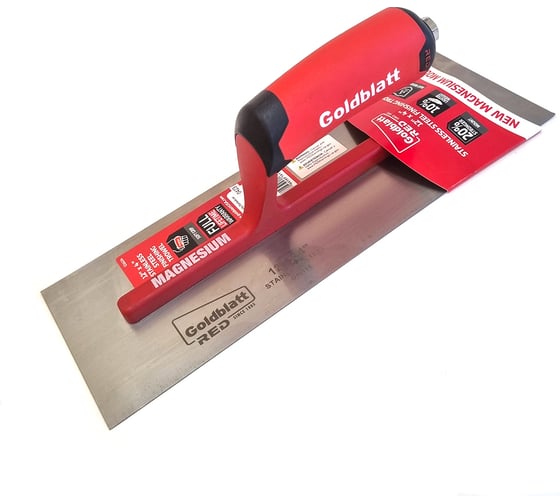 Изображение товара Кельма прямоугольная RED Goldblatt из нержавеющей стали, с заострёнными краями, 300х100 мм G16114