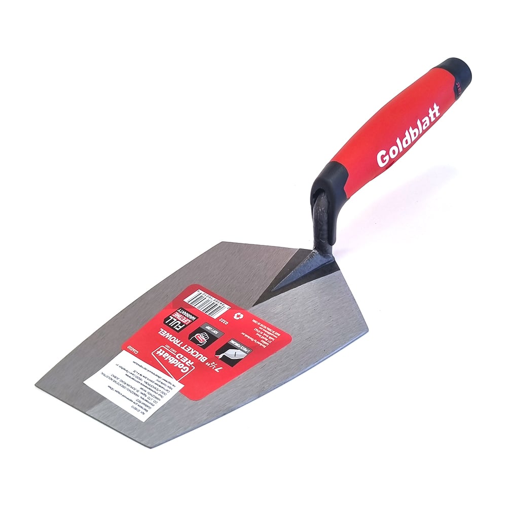 Изображение товара Мастерок цельнометаллический Goldblatt RED кованый 190х184 мм G16010 профессиональный