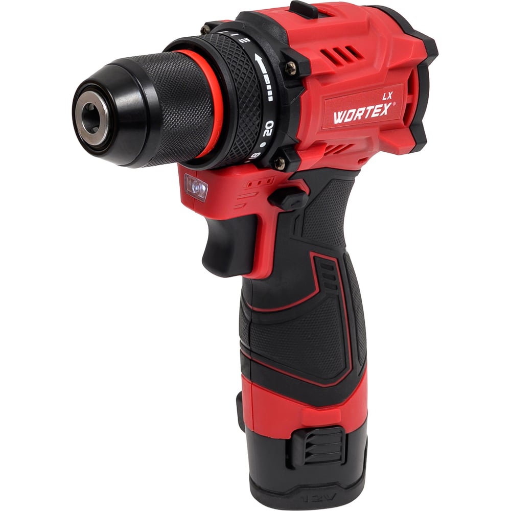 Изображение товара Аккумуляторная бесщеточная дрель шуруповерт WORTEX LX BD 1220 DLi 12В 30 Нм