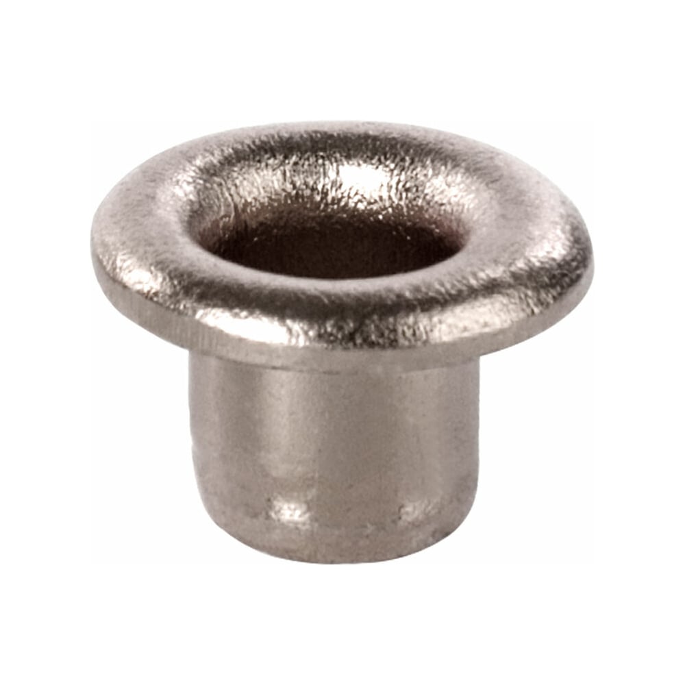 Изображение товара Люверсы серебристые BRAUBERG КОМПЛЕКТ 250 шт, внутренний диаметр 4,8 мм, длина 4,6 мм 272765