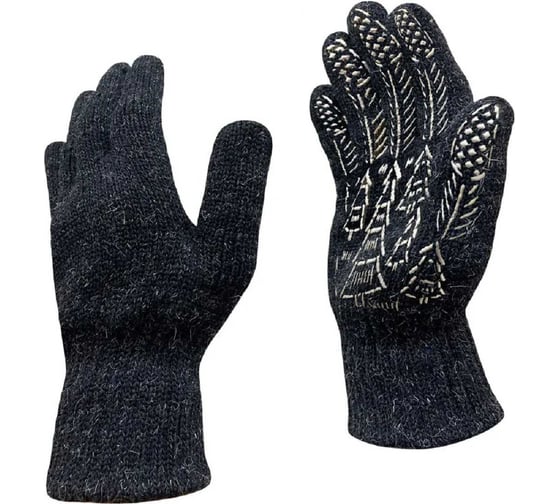 Изображение товара Плотные полушерстяные перчатки с ПВХ покрытием Master-Pro® РУССКИЙ ЛЕС (ЗИМА), 50 пар, плотность 10/10 10907-RF1-50