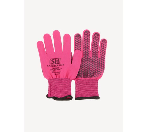 Изображение товара Перчатки SaveHands 202, нейлоновые с гелевым ПВХ покрытием 101202