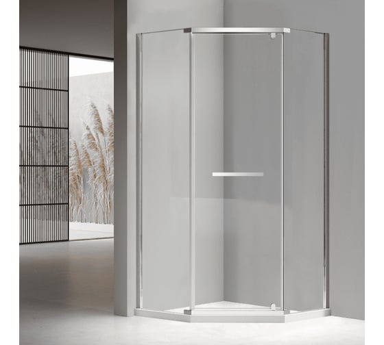 Изображение товара Душевой уголок RGW 90х90х195 PA-83 Трапеция Хром Прозрачное 6 мм Easy 78088399-11