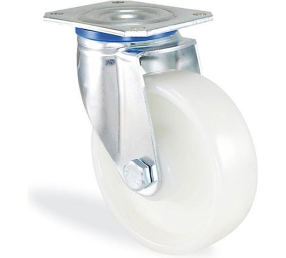 Изображение товара Поворотная колесная опора с площадкой КАМА 125 мм, 3802-RPB-125