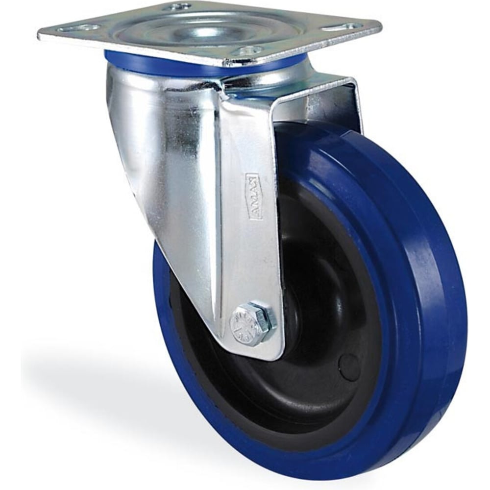 Изображение товара Поворотная колесная опора с площадкой КАМА 80 мм, K-3302-PRS-080