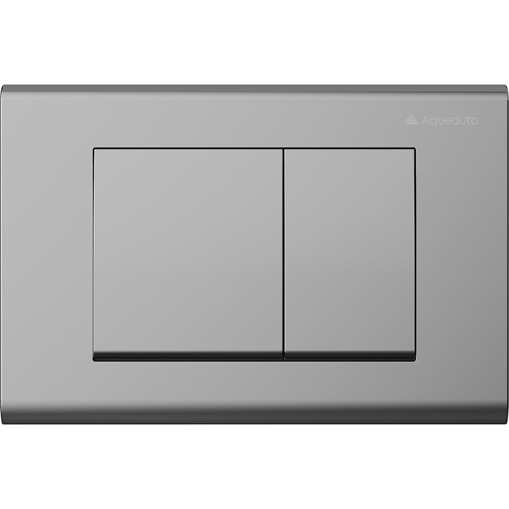 Изображение товара Панель смыва Aqueduto AQD QUADRADO хром двухрежимная для инсталляции