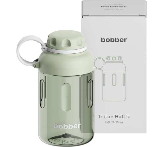 Изображение товара Бутылка питьевая, бытовая BOBBER 0.59 л, Tritan Bottle-590 Sage Green
