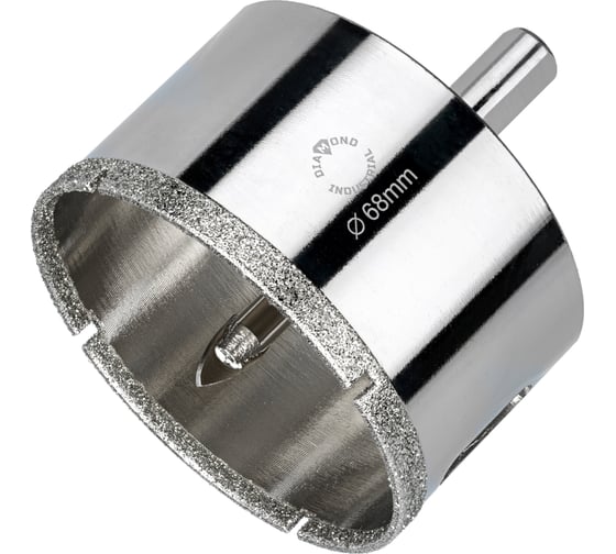 Изображение товара Коронка алмазная по керамограниту и керамике с центрирующим сверлом 68 мм Diamond Industrial DIDCSC068