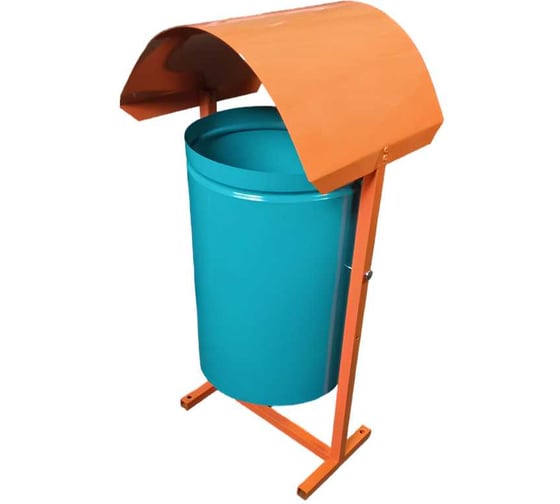 Изображение товара Урна поворотная ООО ПК ХозЦентр круглая 25 л с крышей порошковая окраска СИ-01833