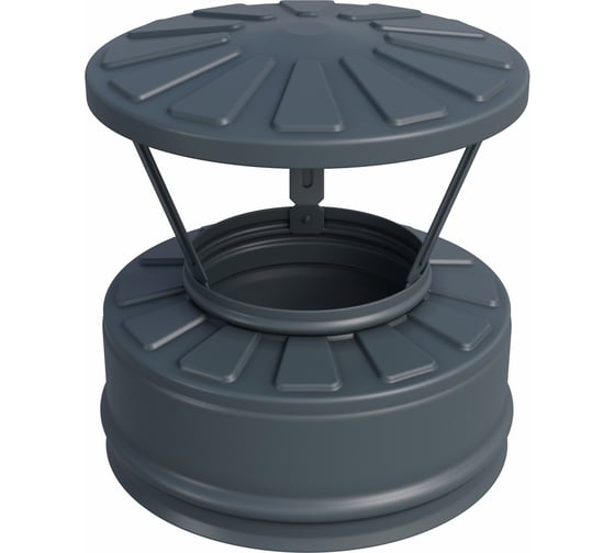 Изображение товара Оголовок Металлик и Ко 210x150, Оц 0.50 AISI 430 0.50, конденсат, RAL 7024 п о О0000067104