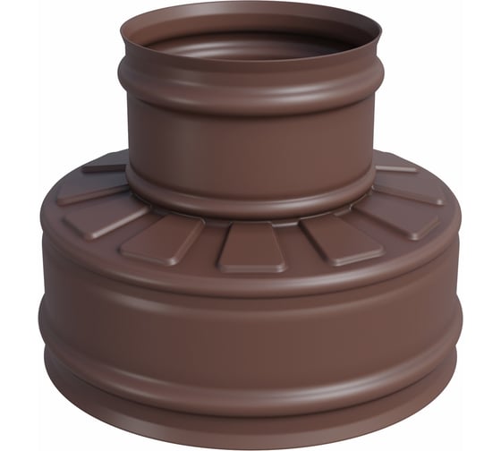 Изображение товара Оголовок без зонта Металлик и Ко 200x115, Оц 0.50 AISI 430 0.50, конденсат, RAL 8017, п о О0000097755