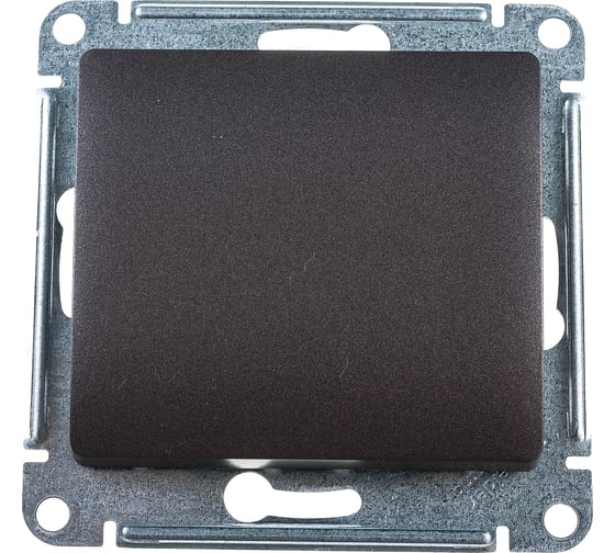 Изображение товара 1-клавишный механизм выключателя Systeme Electric скрытой проводки Glossa 10А IP20 1 10AX графит GSL001311