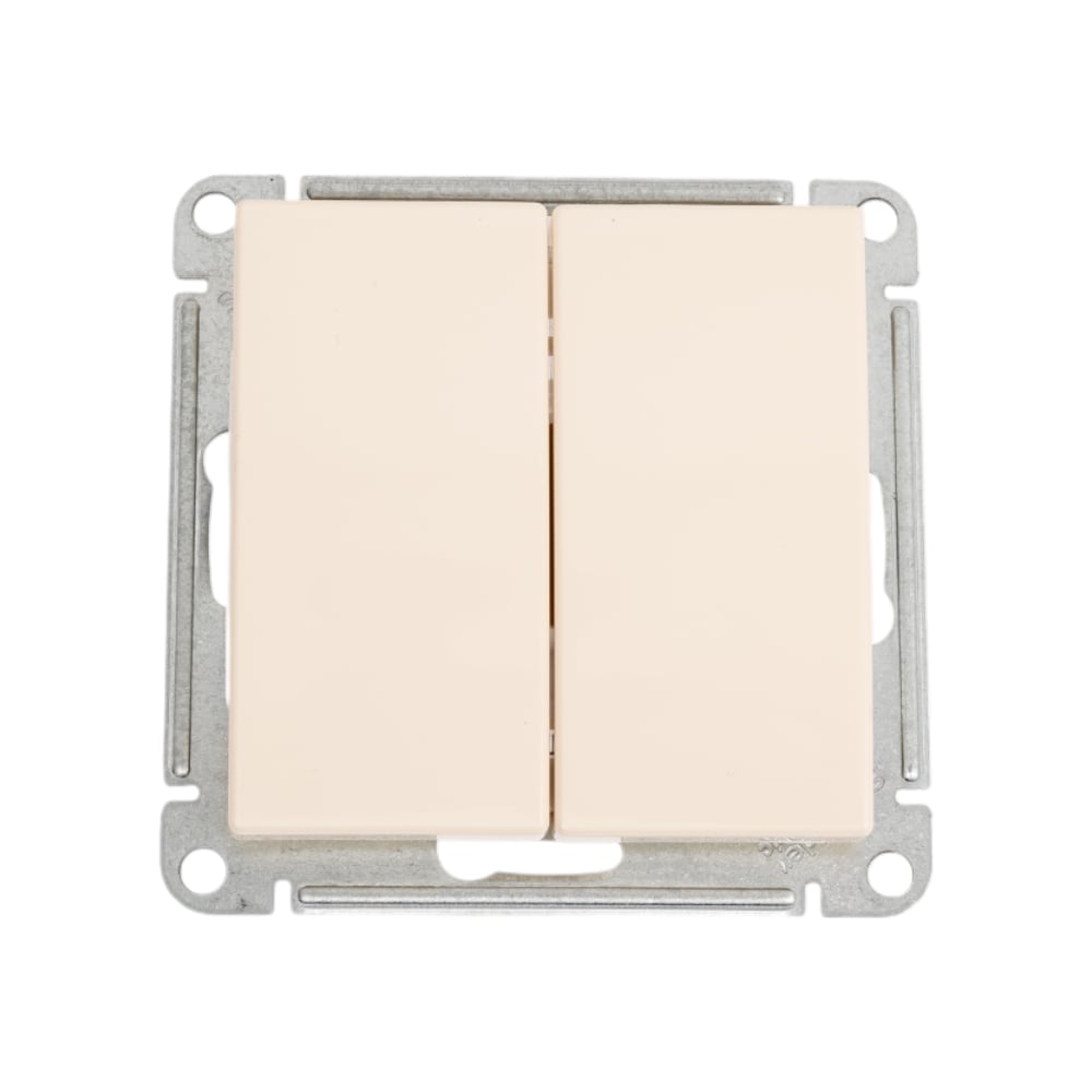 Изображение товара 2-клавишный механизм выключателя Systeme Electric W59 IP20 слоновая кость
