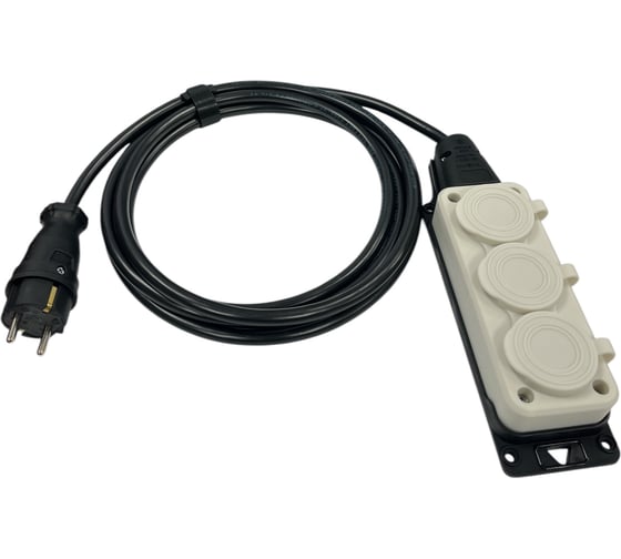 Изображение товара Удлинитель силовой iTOK тип SU, серии iCONNECT PLUS, с заземлением, ПВС 3х2,5 мм, 3 гнезда, IP54, ГОСТ, цвет белый, 20 м i-CONNECT-PLUS-SU-PVS-325-3-54-20-WHITE