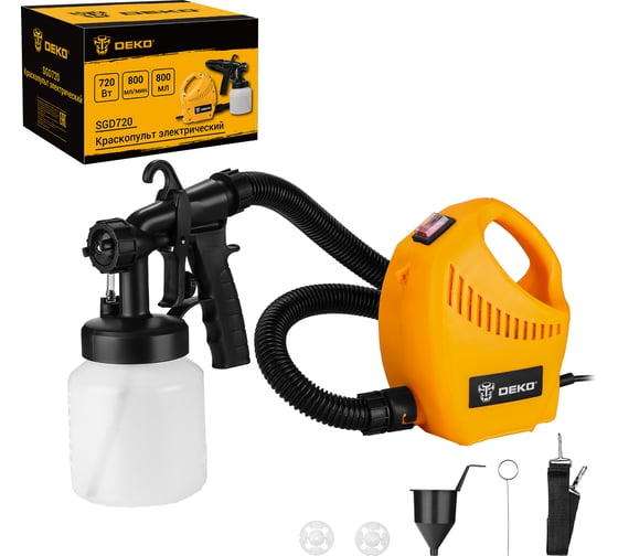 Изображение товара Краскопульт электрический DEKO SGD720, 800 мл, 720Вт 085-1331