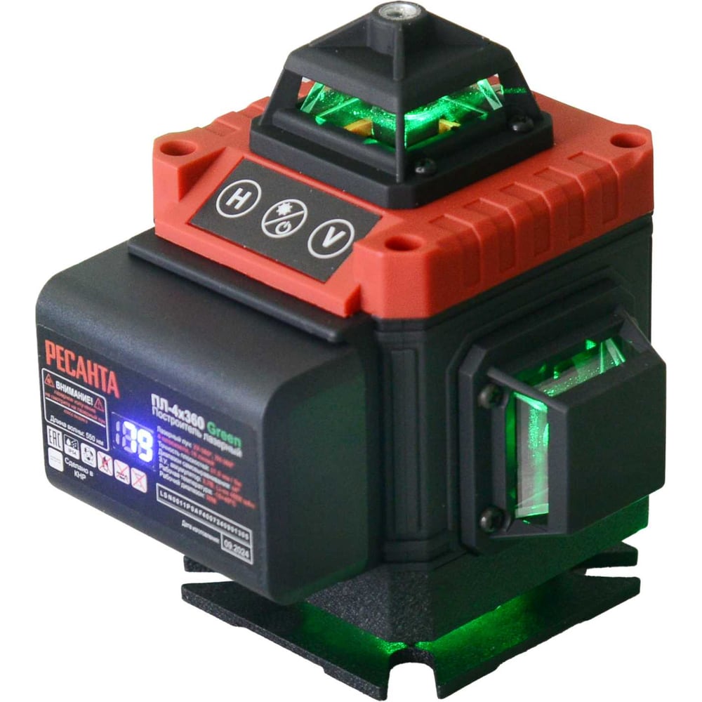 Изображение товара Построитель лазерный Ресанта ПЛ-4Х360ШС Green 61/10/545