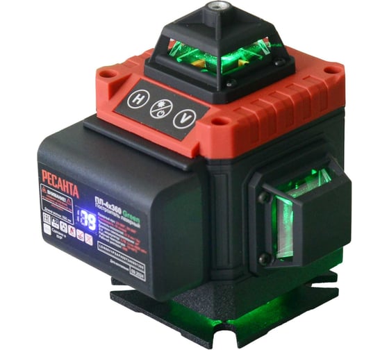 Изображение товара Построитель лазерный Ресанта ПЛ-4Х360ШС Green 61/10/545