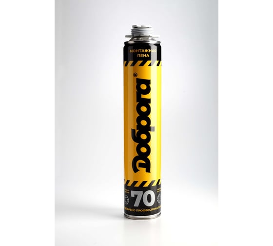 Изображение товара Пена монтажная под пистолет Доброга 70, всесезонная, 870 мл ЦБ-0041618